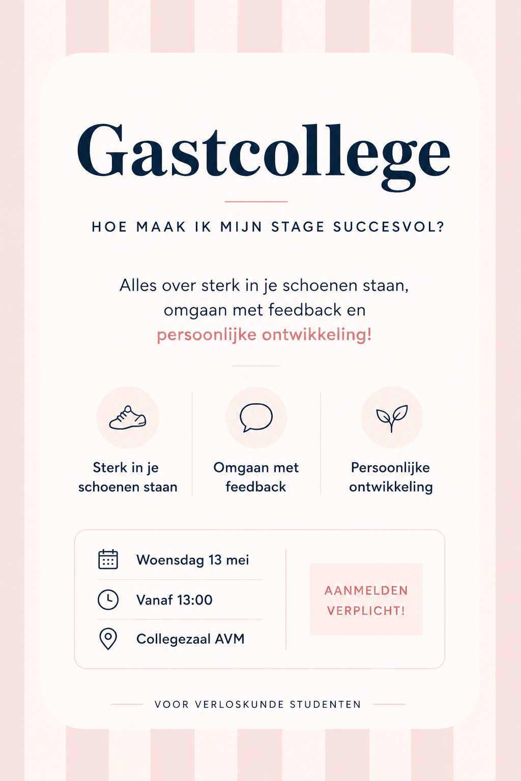 College: Hoe maak ik mijn stage succesvol?
